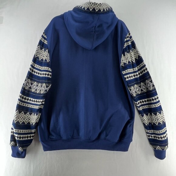 Dallas Cowboys Vigor Hoodie Men XL Geometric Pullover Southwestern Sporty Blue - Picture 2 of 15
